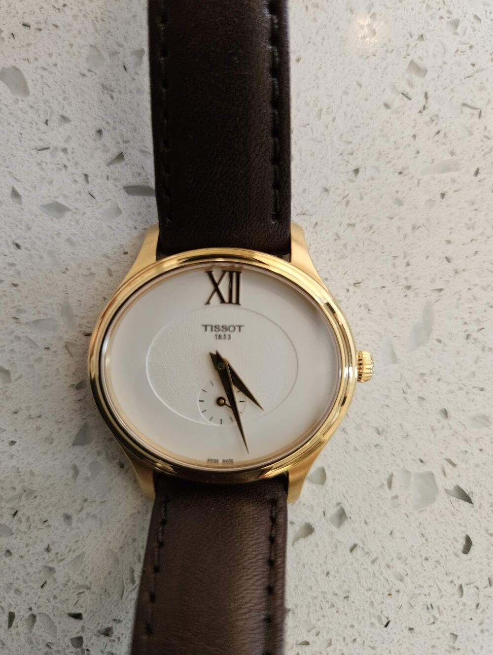 Tissot Bella Ora Ladies Brown Leather Watch - Picture 5 of 13